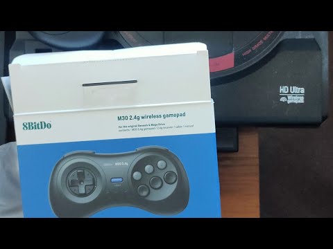 Видео: Проверка работы джойстика m30 второй ревизии от 8bitdo на Retro Genesis MixHD 1080