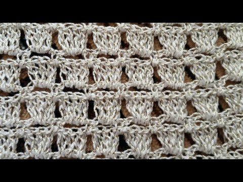 Видео: МК. Узор крючком  А ля Шанель по кругу( Запрос)