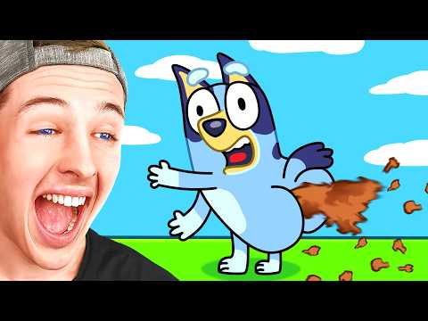 Видео: Попробуй не засмеяться! Bluey Challenge!