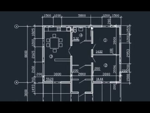 Видео: План дома в AutoCAD. Часть 1