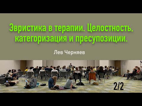Видео: Лекция 5я. Черняев Лев. Эвристика в  терапии. Целостность, категоризация и пресупозиции.