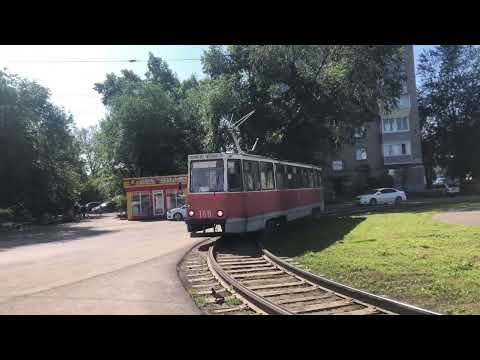Видео: 3 Трамвая 71 605: (166) (158) и (163) по маршрутам: 5  1 и 3 (Ост. Гилёва) 
