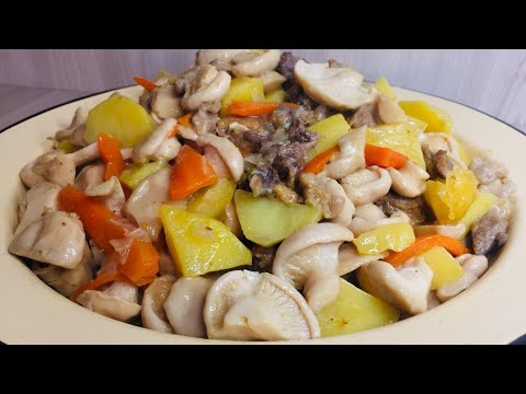 Видео: Қозықұйрық қуыру.Қарапайым рецептпен дәмді етіп қуыру.Вкусные Шампиньоны.
