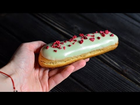 Видео: Эклеры с шоколадным кремом ☆ Рецепт сахарной глазури ☆ Chocolate eclairs