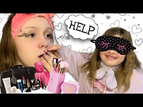 Видео: Макияж с закрытыми глазами | 1 часть |