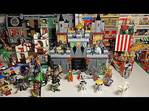 Видео: МОЙ МИР ФЭНТЕЗИ У МЕНЯ НА СТОЛЕ / РЫЦАРИ, ПИРАТЫ, ВИКИНГИ / Лего / Lego