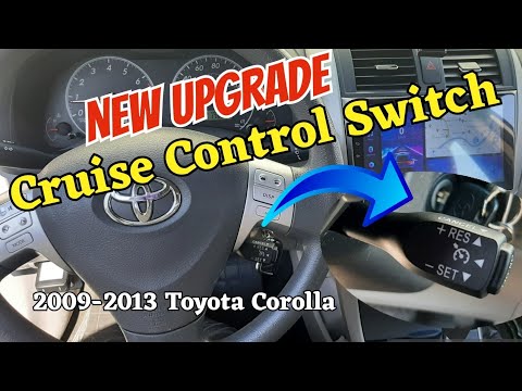 Видео: Toyota Corolla получает штатный переключатель круиз-контроля | 2009-2013 | Toyota 10-го поколения
