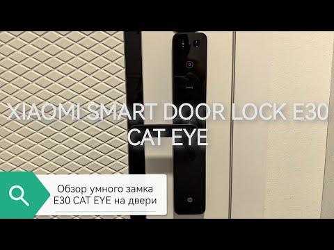 Видео: Обзор умного замка Xiaomi E30 Cat eye. Встроил в дверь умный, электронный замок с экраном и камерой.