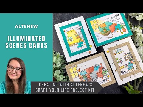Видео: Освещенные сцены: 2 способа и 4 карты | Altenew