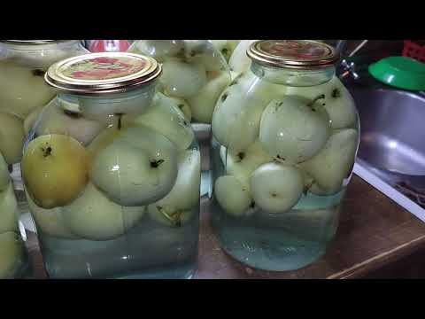 Видео: Компот из целых яблок на зиму.