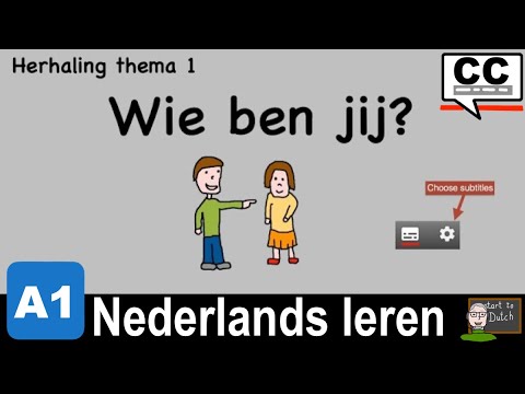 Видео: A1 H1 - Herhaling thema 1 les 1-7 - Groeten - Kennismaken - спряжение глаголов zijn hebben