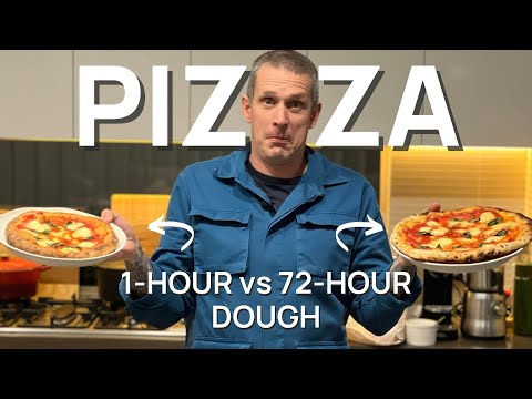 Видео: Домашнее тесто для пиццы | Быстрый и простой рецепт против рецепта с 72-часовым ферментированным ...
