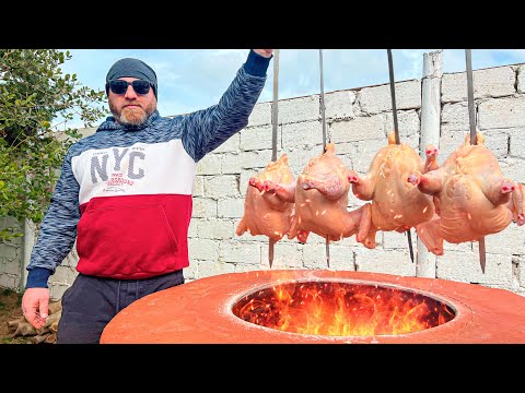 Видео: Хрустящая Курочка Приготовленная в Тандыре с Пловом! Лучше сочетания не придумать