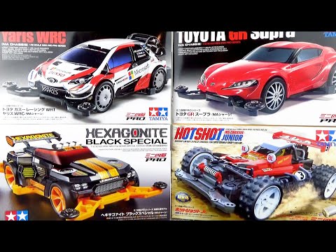 Видео: Tamiya "Mini 4WD PRO Series" Соберем и поиграем в 4 популярные модели ♪ Yaris, Supra и т.д.