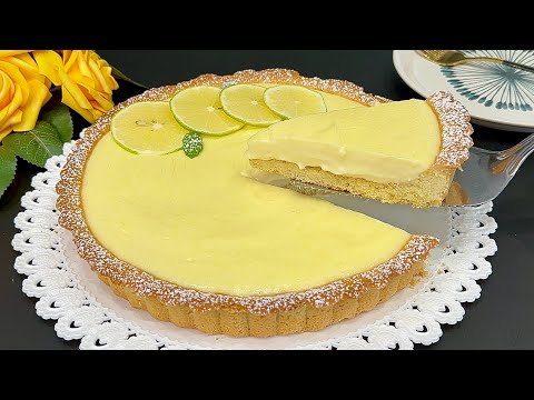Видео: Сливочно-лимонный тарт 🍋Ароматный ‼️Легкий и очень вкусный 🤩 достаточно всего 10 минут