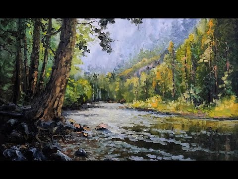 Видео: 🔝 ХуДоЖнИкИ | Александр Григорьев | Уральские пейзажи | Картина маслом | Онлайн трансляция