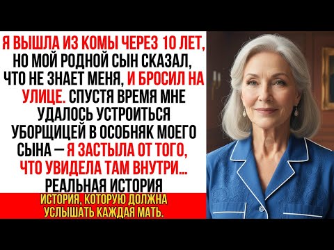 Видео: Я вышла из комы спустя 9 лет, но родной сын бросил меня на улице. А спустя время…