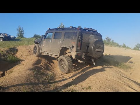 Видео: Оффроад по диагоналкам! Hummer H2, Lexus LX 470, Carib, УАЗ, Delica, GMC, Pajero, Surf. OffRoad