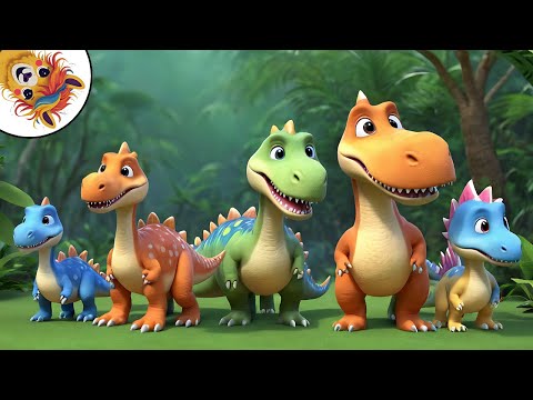 Видео: Динозавър - Обичам динозаври - тирекс, стегозавър, трицератопс - Детска песничка на български