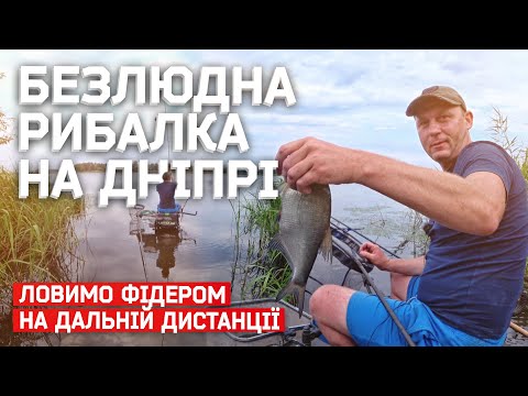 Видео: БЕЗЛЮДНА РИБАЛКА НА ДНІПРІ. ЛОВИМО ФІДЕРОМ НА ДАЛЬНІЙ ДИСТАНЦІЇ. ЛИПЕНЬ 2021.