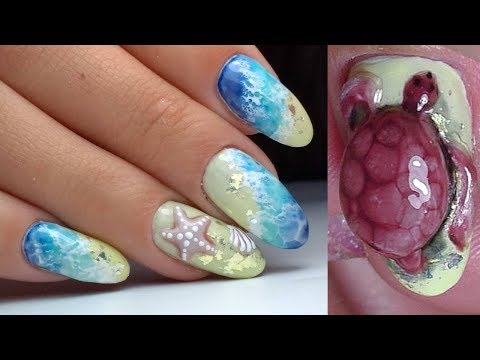 Видео: Морской Летний Дизайн Ногтей 2018 | Marine Summer Nail Art Design 2018