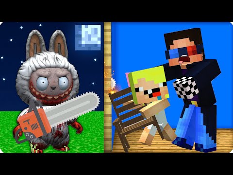 Видео: 😰 НЕ ОТКРЫВАЙ НОЧЬЮ ДВЕРЬ ЛАБУБУ ГИГАНТУ в МАЙНКРАФТ! ЛЕСКА