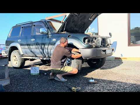 Видео: Ставлю шноркель на Land Cruiser 80 #кукурузка #tunergarage #tlc80 