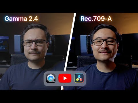 Видео: Отличается цвет в DaVinci, YouTube и QuickTime. Rec.709-A, NCLC Tags & Use Mac display на Mac OS