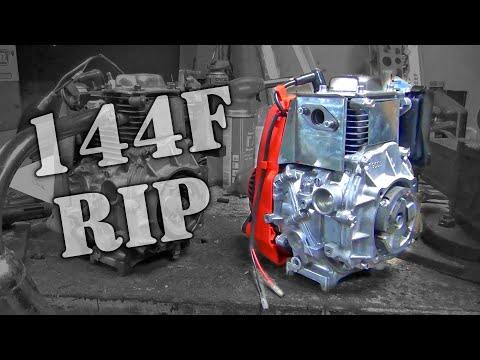 Видео: Мотовел все!? заклинил мотор. Вторая жизнь мотовела. Сравнение двух 144F моторов.