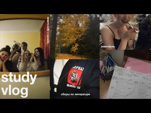 Видео: study vlog | сборы по литературе, спектакль, друзья