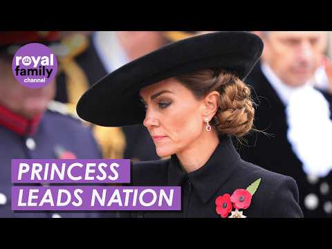 Видео: Принцесса Кейт провела трогательную церемонию в День памяти