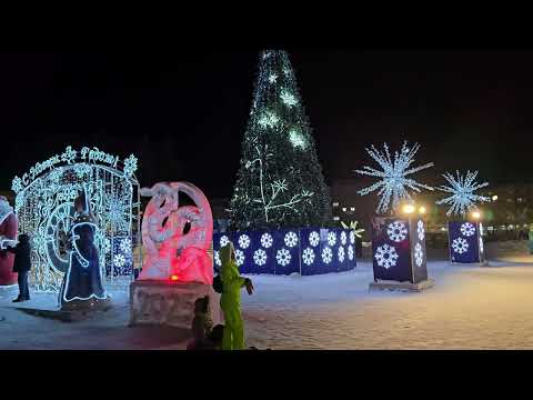 Видео: Новогодний Талнах 🎄 [UHD 4K] 🎅