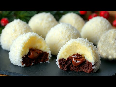 Видео: 🎄🎂Новейший десерт «Белый снег» к Рождеству! Вкусный рецепт для всей семьи.