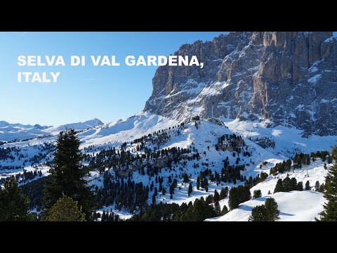 Видео: Горнолыжный курорт SELVA DI VAL GARDENA (ИТАЛИЯ) / Из Милана в горы.