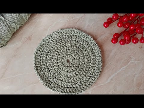 Видео: Идеальный круг крючком Столбиками с накидом  #вязание #craft #крючком #crochet #rek #knitpattern