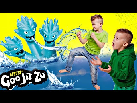 Видео: ПАПА ИСПЫТЫВАЕТ ГИДРУ НА ПРОЧНОСТЬ ! НОВЫЕ GooJitZu // KiFill boys 13+