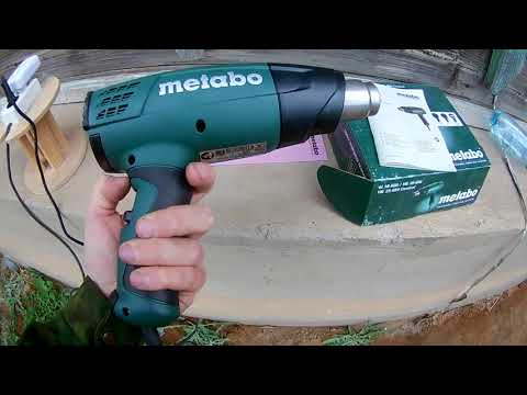 Видео: Строительный фен Metabo H16-500. Обзор.