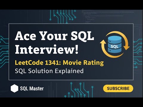 Видео: Решение SQL для оценки фильмов – LeetCode 1341 с пояснениями (руководство по PostgreSQL)