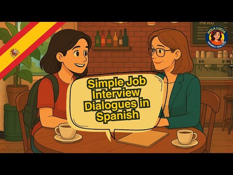 Видео: Практикуйте медленный испанский (A1–A2) | Простые диалоги собеседования на испанском языке