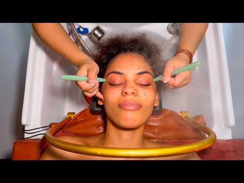 Видео: ASMR: Это было так расслабляюще! 😴Вьетнамский водный массаж головы для глубокого сна