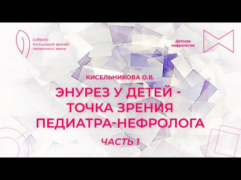 Видео: 06.10.24 18:30 Энурез у детей – точка зрения педиатра-нефролога. Часть 1