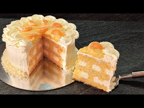 Видео: нереально вкусный торт МАНДАРИНОВЫЙ ВОСТОРГ! Тает во рту! Без желатина! Вкусно и быстро!