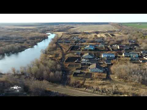 Видео: село Поперечное Пензенского района Пензенской области \ обзорная аэросъемка
