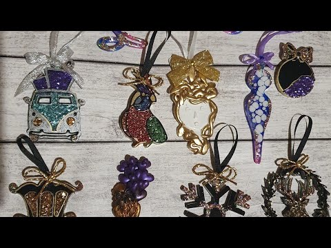 Видео: Готовимся к новому году✅игрушки🐉эпоксидная смола ❤