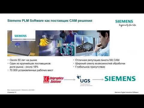 Видео: Вебинар Turn Mill NXCAM NSLabs Siemens 04 06 20