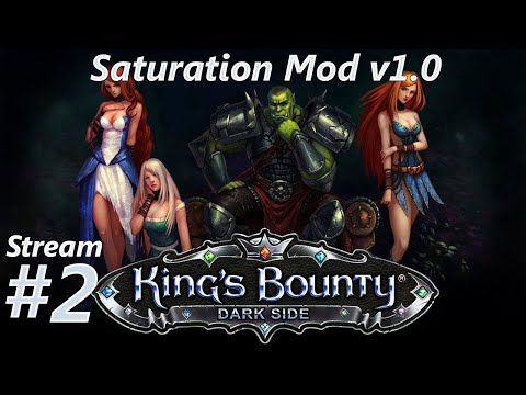Видео: Прохождение King's Bounty:Dark Side (Темная сторона). Saturation Mod (Глобальный Мод) v1.0. 400%. #2
