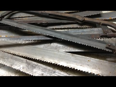 Видео: Ножовочное полотно из ленточной пилы