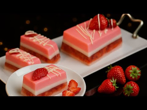 Видео: 👉 Только молоко + желе… посмотри на этот десерт! 😱🍓