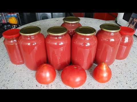 Видео: ТОМАТНЫЙ СОК на ЗИМУ. Выпуск №553