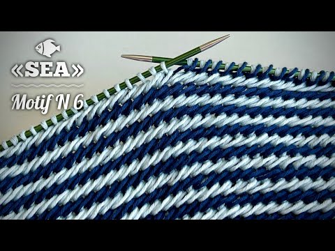 Видео: Плед из остатков пряжи! Красивейший узор 🌊🌊🌊 Мотив N 6 Knitting pattern